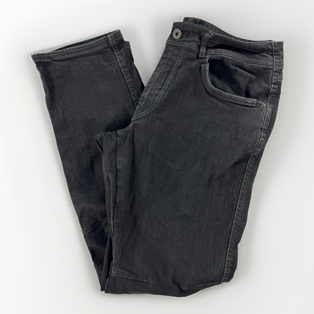 Kuhl Rydr Jeans Men's 34x34 Black Stretch Outdoor Hiking Work Pants Denim